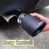 Akrapovic Curly Matte Car Universal Carbon Fiber Exhaust Tip Muffler Pipe For BMW BENZ AUDI VW