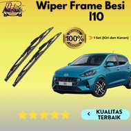Car Metal Blade Wiper HYUNDAI I10 Conventional Iron Frame 1 Set Kiri & Right