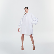 Runway Items | เดรสคอตตอลแขนรัฟเฟิล