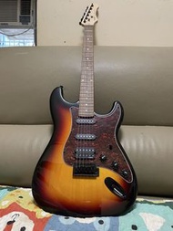 SQOE 電結他 Sunburst 色 SQOE  SEST230 （二手，幾乎全新）