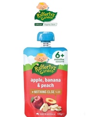 Raffertys Garden Apple Banana & Peach Baby Puree 6m+ [Exp: Dec26-Mar27]