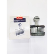 10-Digit NUMBER STAMP Hand-Cranked Shiny Brand