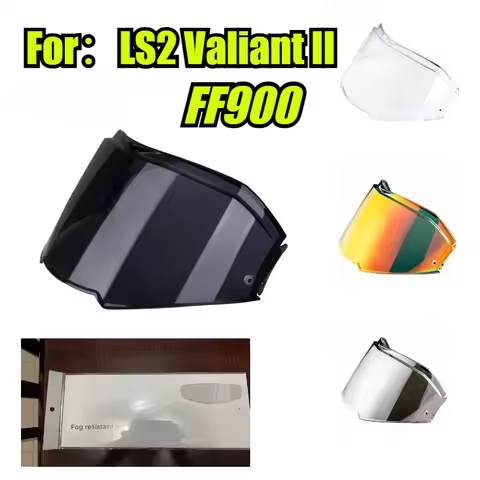Helmet Visor For LS2 FF900 Valiant II LS2 ff900 Lens Model with Anti-fog Patch Holes Windshield Acce