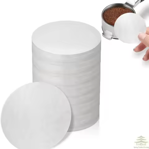500 Pcs Coffee Paper Filter ，58 mm Unbleached Espresso Filter Puck Screen Portafilter Paper Compatib