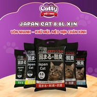 Litter sand, clay sand, Japanese black sand, Japan cat 17.6L and 8L8 clumps well and deodorizes