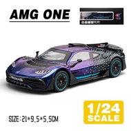 LEO 1:24 Mercedes AMG ONE Supercar Diecast โมเดล รถอัลลอยด์รถยนต์ของเล่นคอลเลกชันของขวัญสําหรับเด็กช