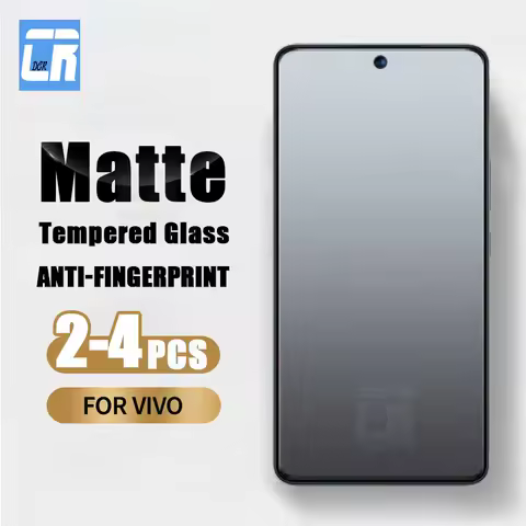 2-4Pcs Anti-Glare Matte Tempered Glass For Vivo Y200 GT Y200e Screen Protector For Vivo Y16 Y36 Y56 