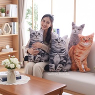 Cute Cat Doll Looks Like Real, Animal Character Pillow, 3D Cat Pillow, Soft, Smooth Material