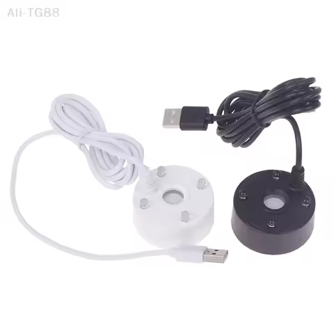 5V USB Without/With Light Fountain Mist Maker Small Rockery Water Fish Tank Landscaping Mist Maker W