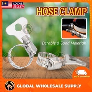 [READY STOCK] Stainless Steel Hose Clip Butterfly Clip Hose Clamp Water Hose Adjustable Clip Fuel Ho