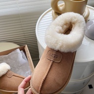 csx910-UGG Women's UGG Snow Boots 2024 - Leather with Velvet Lining, Anti-Slip Sole
