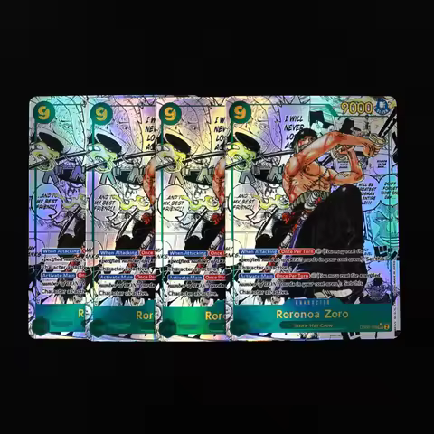 OP06-118 Zoro Manga One Piece TCG OPCG English Zoro Manga Card 9 Cost Green Zoro Textured Foil Card
