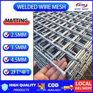 Welded Wire Mesh 2IN Steel Matting Electro 2.5/3.5/4.5MM Galvanized Dog Bird Chicken Construction Br