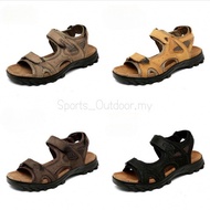 Ready Stock！Size 38-47  Cowhide Leather Beach Sandal Outdoor Sandals Cow Leather Hiking Sandal Slipp
