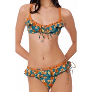 BLACKBOUGH Debi Ruffled Cheeky Bikini Bottoms / Nectar
