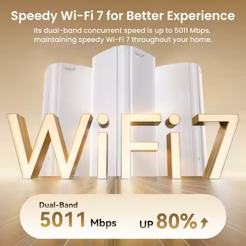 Tenda Router BE5100 Wi-Fi 7 2.4/5GHz Mesh System 2.5G Network Port Dual-Band WAN LAN Wi-Fi7 Wifi Ran