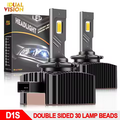 Dualvision D3S LED Headlights HID D1S D5S D8S D1R D5R D3R Turbo Lights LED 30000LM Two-sided CSP Chi