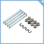 [AhagexaMY] Vehicle Part Door Hinge Pin Bushings Kit Door Hinge Repair Kit Iron Ribbed