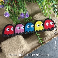 pacman Packman Iron-on Patch Embroidered Clothing Decoration Hats Bags Jeans Jackets Cute Iron on