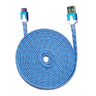 Flat charging cable 3 meter charging cable 3m shoelace data cable