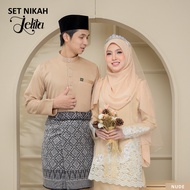 Habibi Boutique | Set Couple Jelita | Kurung Moden | Baju Melayu Moden | Nude Brown