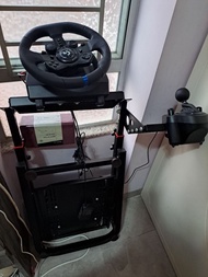 Playstation Logitech G923 賽車方向盤,腳踏板及架