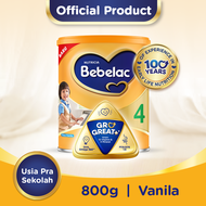 Bebelac  4 Vanilla GroGreat+ Susu Pertumbuhan Bubuk 800 GR