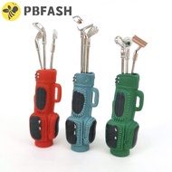 PBFASH Dollhouse Golf Toy, 1:12 Scale with 3 Sticks Miniature Golf Model, Birthday Gift Model Toys S