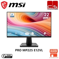 MSI PRO MP225 E12VL (1920 x 1080)(FHD) 120Hz 1ms (MPRT) / 4ms (GtG) 1x HDMI, 1x D-Sub (VGA)