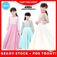 JUBAH PRINCESS ANNA Dress BAJU RAYA KANAK PEREMPUAN GAUN WIDAD KIDS Anak Baby 12 Tahun Budak Kurung 