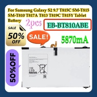 2pcs For Samsung Galaxy S2 9.7 T815C SM-T815 SM-T810 T817A T813 T819C T815Y EB-BT810ABE 5870mA Table