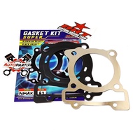 BRT NMAX AEROX LEXI 62 mm UPPER AND BOTTOM GASKET BRT GASKET 62mm BLOCK HEAD GASKET ALL NEW NMAX ALL
