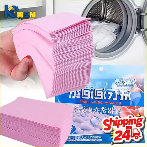 30-150PCS Laundry Detergent Strips Ultra Concentrated Powerful Stain Remover Color Guard Fresh Scent