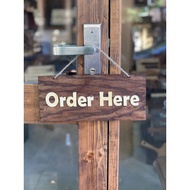 HCM HCM HCM | Wooden board hanging for calls Piece at the counter, Decorative wooden board Oder Here