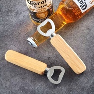Wooden Handle Beer Bottle Opener Stainless Steel Beer Bottle Opener Solid Wood Beer Bottle Opener