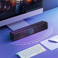 Computer Audio Desktop Household Small Speaker Dual Speakers Loud Volume Desktop Long Strip Bluetoot