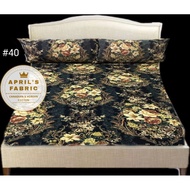 BEDSHEET SET CANADIAN COTTON 3 in 1 FULL GARTER FITTED SHEET FAMILY SIZE 54X75X6 BED SHEET