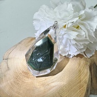 No.31 大尺寸透亮厚實 獨特矩形 星光 綠幽靈 上帝指紋彩虹 水晶