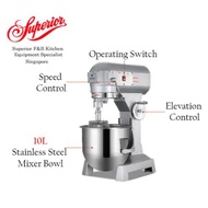 [Commercial Equipment][Superior Kitchen Equipment] Standing Dough Mixer 10L