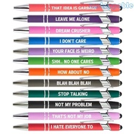 Un* Funny Pens Fun Pen Funny and Inspirational Copywriting Pen Set Black Touchmonitor Ballpoint Pen 