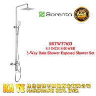 Original SORENTO SRTWT7633 8'' Shower 3 Ways Exposed Shower Set