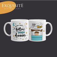 My mom said follow your dreams So I went back to bed - Inspirational / Motivational Quote Mug Collec