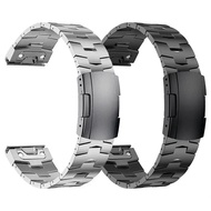 【In stock】For Garmin 22mm 26mm Quick Fit Titanium Metal Watch Band Bracelet For Fenix 7X 7 6X Pro 5X Plus/ Instinct/Epix Strap Wristband HW3G