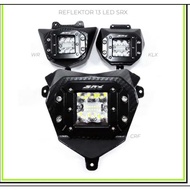 CRF 150 KLX WR 155 carbon LED reflector KLX CRF WR LED headlight/ KLX CRF WR LED headlamp/