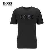 เสื้อยืดแขนสั้น ผ้าฝ้าย พิมพ์ลาย Hugo Boss Hugo Boss แฟชั่นฤดูใบไม้ผลิ สําหรับผู้ชาย
