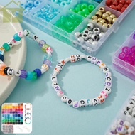 1977Pcs Pony Beads Kit for Bracelet Making 64 Colors 9mm Kandi Beads Set Plastic Pony Beads Bulk wit
