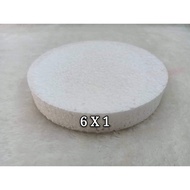 6x1” Polyform Round / Gabus Bulat / Round Polystyrene Form /Pc