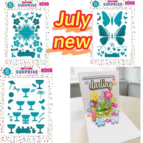 Butterfly Wine Glass 2026 Metal Cutting Dies DIY Molds Scrapbooking Paper Making Die Cuts Crafts Tem