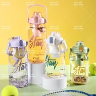 🍀 1000ml Cille Large Capacity Portable Tritan Sport Water Bottle With Tea Filter With Handle BPA Fre