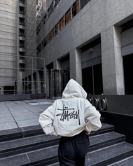 New เสื้อฮู้ด Stussy Hoodie แท้100% สําหรับผู้ชาย และผู้หญิง หลวมเสื้อฮู้ด